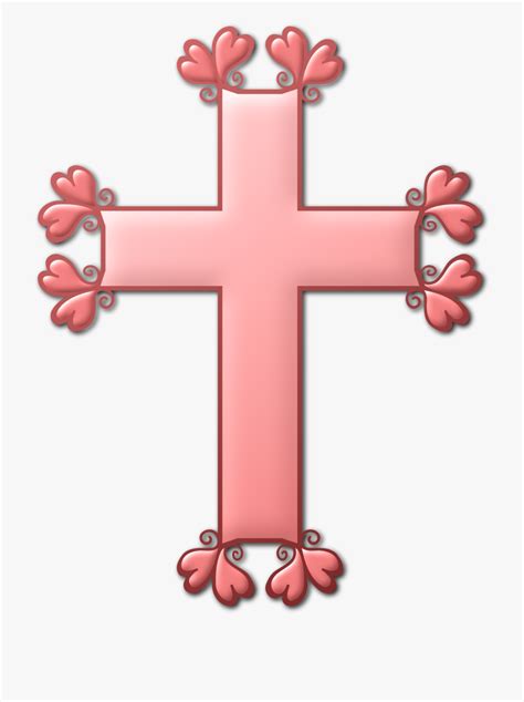 cross baptism png pink - Clip Art Library