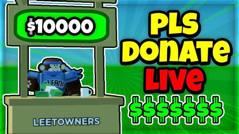 Streaming Roblox Pls Donate (Live) - YouTube