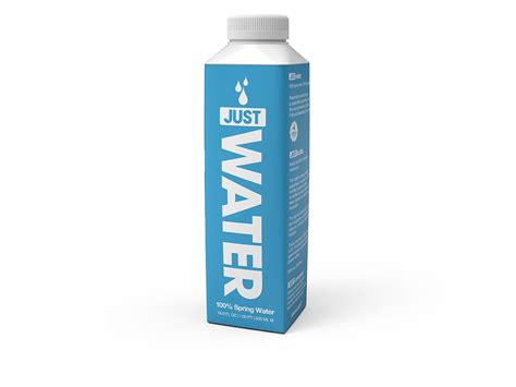 Just Water's Carton Difference | Dieline - Design, Branding & Packaging ...