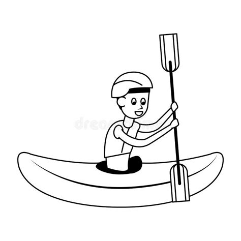 People rowing on boat stock vector. Illustration of person - 137427341