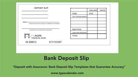 Printable Wells Fargo Deposit Slip