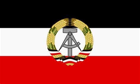 Flag of East Germany using the original German tricolor : r/vexillology