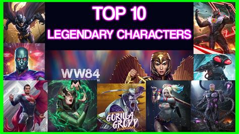 Top 10 Legendary Characters In 2021 Injustice 2 Mobile - YouTube