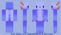 Blue Axolotl [Classic] Minecraft Skin