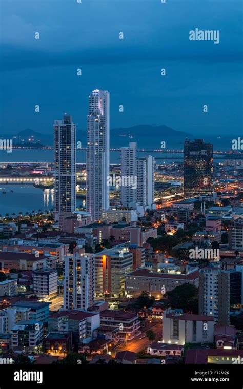 City skyline at Panama City Stock Photo - Alamy