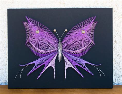 String art pattern Butterfly String art DIY | Etsy