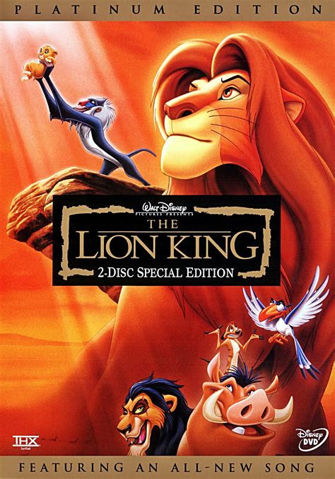 The Lion King - Two-Disc Platinum Edition Disney DVD Cover - Karakter ...