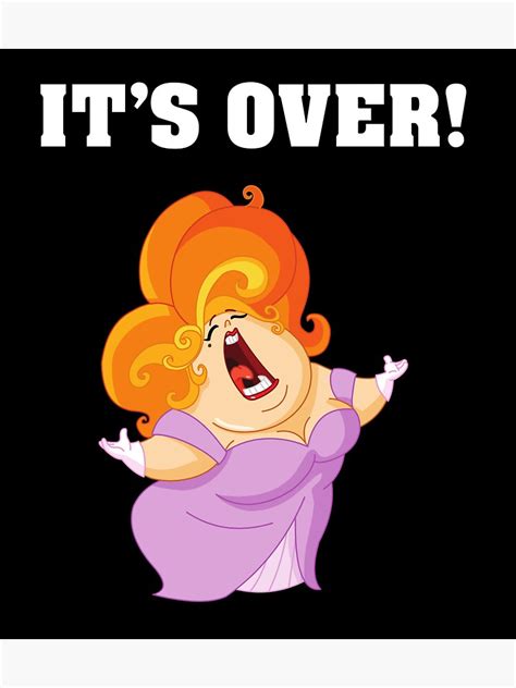 "It's Over. It Aint Over Until The Fat Lady Sings" Sticker by Slap-Cat ...