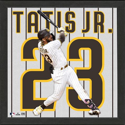 Highland Mint MLB San Diego Padres Fernando Tatis Jr. Impact Jersey Frame