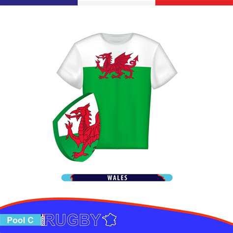 Rugby jersey of Wales national team with flag. 26542598 Vector Art at ...