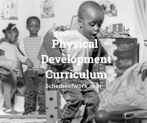 Physical Development Curriculum (0 - 3 Years)