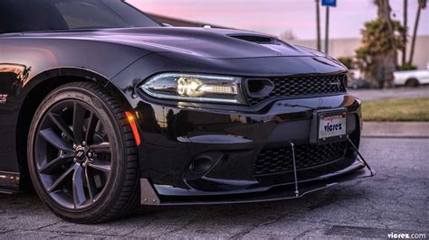 Vicrez VZ3 Style Front Bumper Splitter vz100691 | Dodge Charger 2015-2023