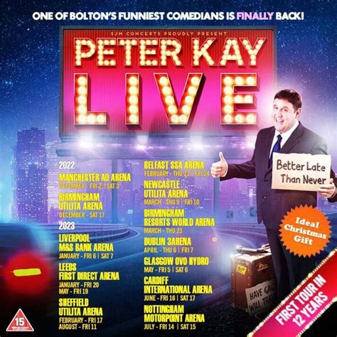 Peter Kay new UK Tour announced - Tickets and dates | Music ...