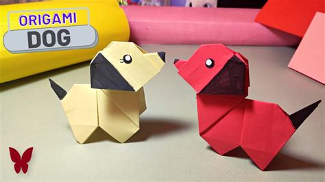 How to make ORIGAMI DOG | Origami Animals | PAPER CRAFTS - YouTube