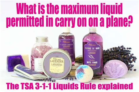 The TSA Maximum Liquid Carry-On Airplane Rules