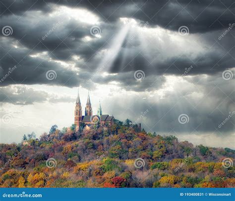 Holy Hill, Fall Colors, Church Stock Image - Image of wisconsin ...