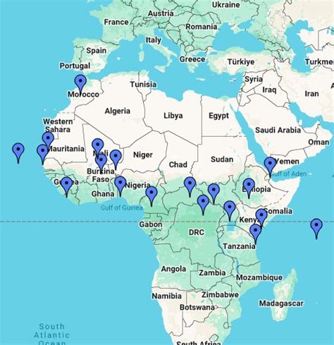 U.S. military presence in Africa - Google My Maps