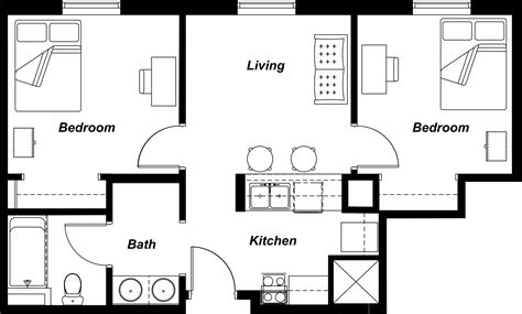 Calhoun Lofts | Floor plan design, Affordable floor plans, Home design ...