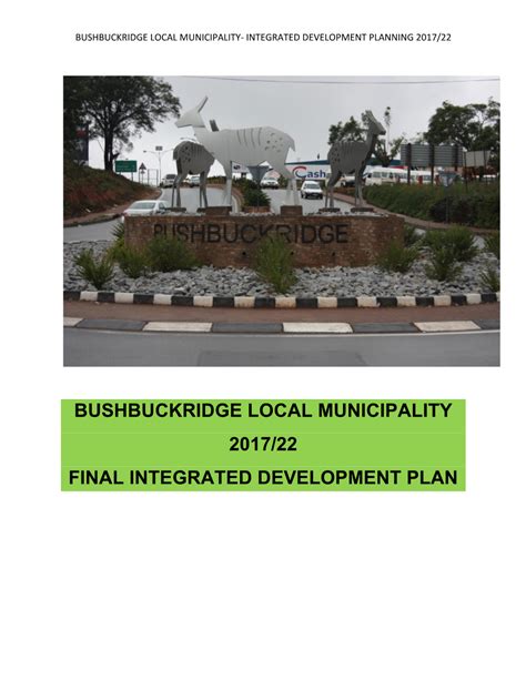 Bushbuckridge Local Municipality 2017/22 Final Integrated Development ...