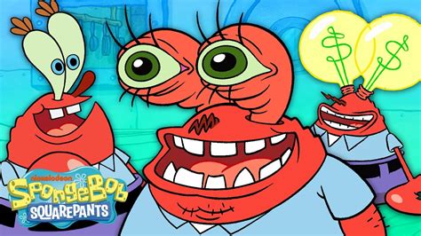 Every Time Mr. Krabs' Eyes Pop Out, Explode, or Transform 👀 | SpongeBob ...