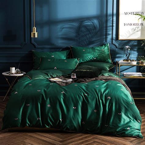 Enchanting Emerald Green Forest Duvet Cover (100% Egyptian Cotton)