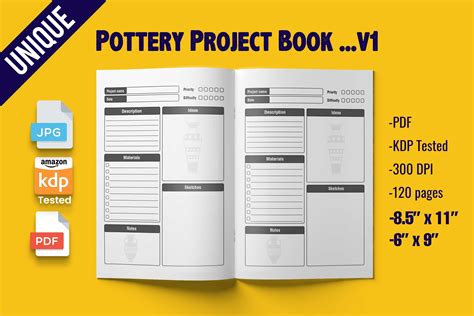 Pottery Project Book ~ KDP Interior Graphic by Design Basket · Creative ...