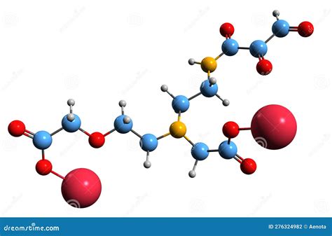 3D Image of Disodium Cocoamphoacetate Skeletal Formula Stock ...