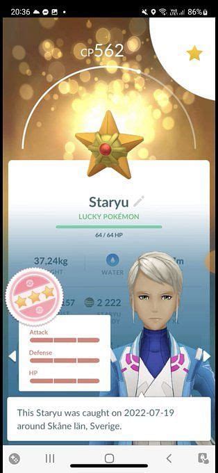 Can you catch a shiny Staryu in Pokemon GO?