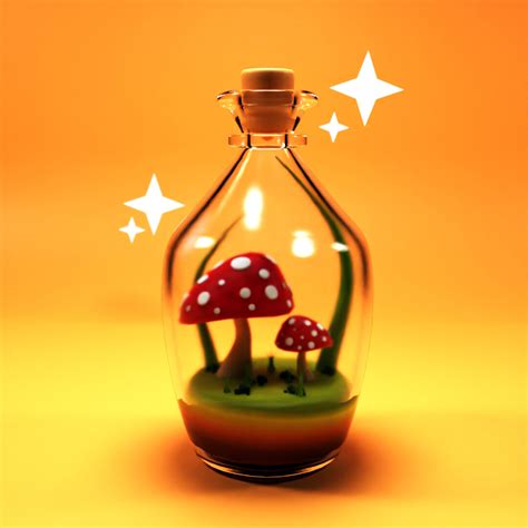 ArtStation - 3d Bottle Art