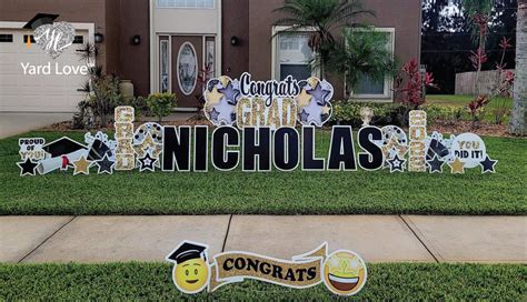 Large Graduation Yard Signs 2024 - Rena Valina