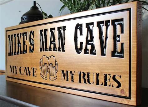 28 Fun Man Cave Signs to Create an Unforgettable Atmosphere ...