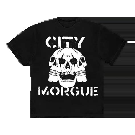 CITY MORGUE SKULL LOGO TEE