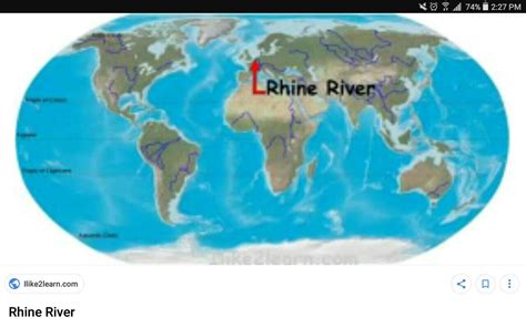 Ice Age Map River Rhine