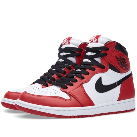 Nike Air Jordan 1 Retro High OG 'Varsity Red' White, Black & Varsity ...