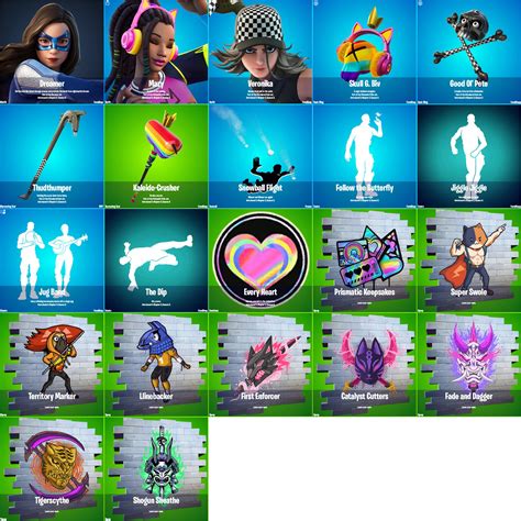 Fortnite News on Twitter: "These are all the cosmetics that were added ...