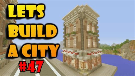 Lets Build A Minecraft City (47) - How to Build a City - 50's Cafe ...