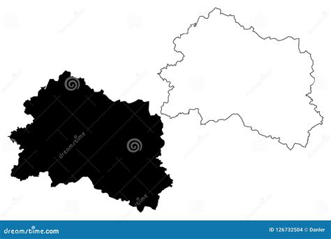 Oryol Oblast map vector stock vector. Illustration of autonomy - 126732504