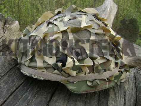 Militaria Surplus & Equipment Collectables Cadets HELMET SCRIM NET CAMO ...