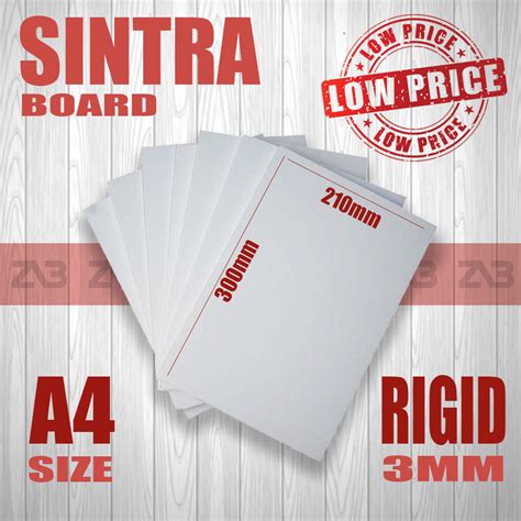 10pcs Sintra Board 3mm Rigid A4/6R Size | Shopee Philippines