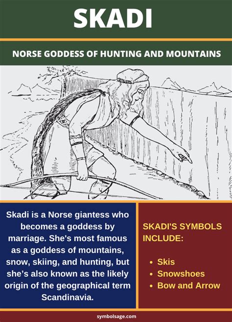 Skadi – Norse Goddess of Mountains and Hunting - Symbol Sage