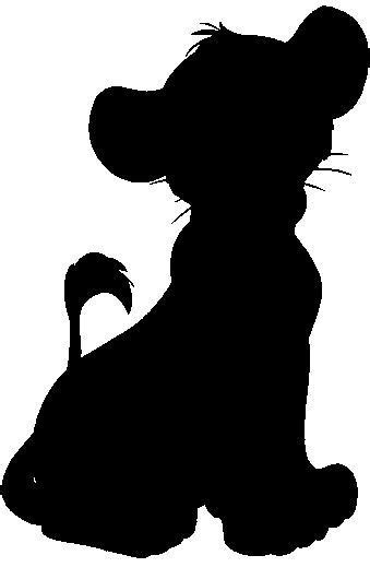 Simba Silhouette by rebeccab27 | Disney stencils, Disney silhouette art ...