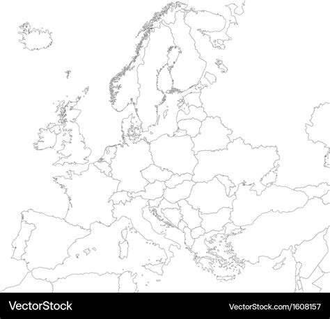 Europe Map With Outline