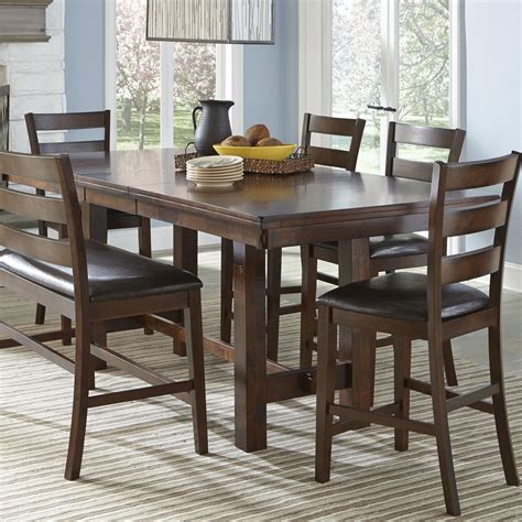 Intercon Kona Counter Height Table with Leaf | Wayside Furniture ...