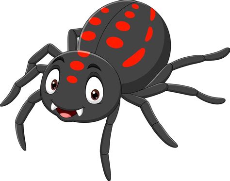 araña divertida de dibujos animados sobre fondo blanco 5162480 Vector ...