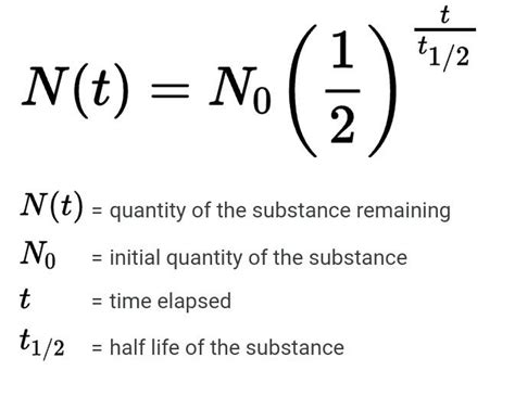 half life formula physics - Maple Schilling