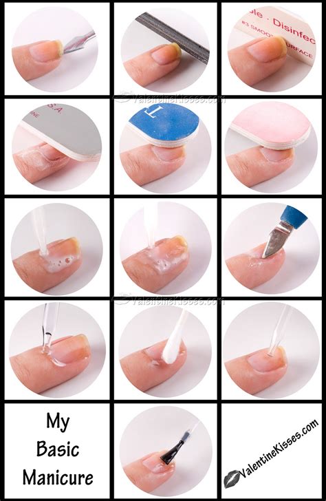 Valentine Kisses: TUTORIAL: How to do a Basic Manicure At Home ...