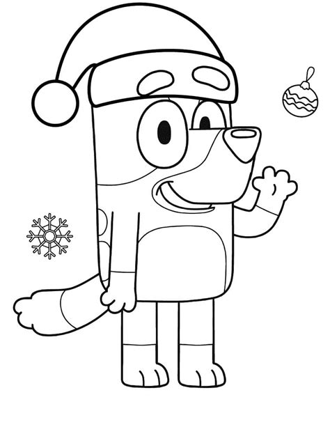 Bluey Christmas coloring page - Coloring pages 🎨