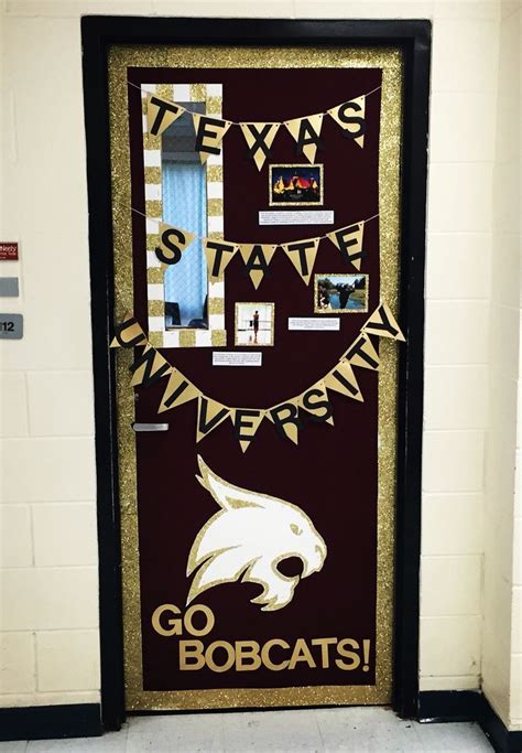 College door decorating week! I paid a tribute to Texas State ...