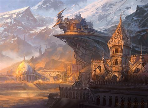 Mountain MtG Art from Magic Origins Set by Noah Bradley - Art of Magic ...