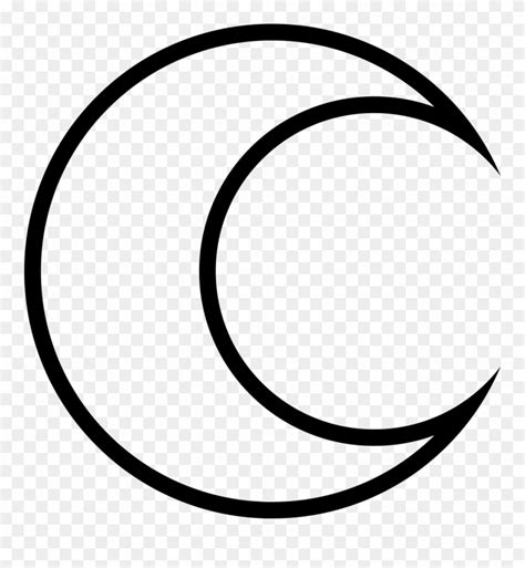 Download Png File Svg - Crescent Moon Outline Clipart (#506084 ...